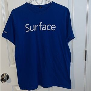 Microsoft Surface Blue Short Sleeve Men's
 T-Shirt